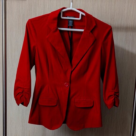 Soho Apparel LTD. Red Blazer - Picture 1 of 6